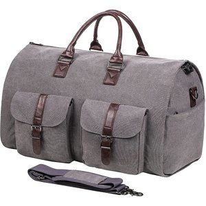 Carry On Garment Bag - Travel Business - Canvas Duffel Bag with Shoe Compartment